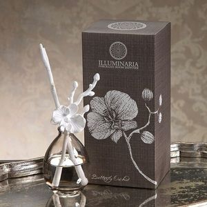 Zodax Illuminaria Porcelain Room Diffuser, Butterfly Orchid Fragrance new gift